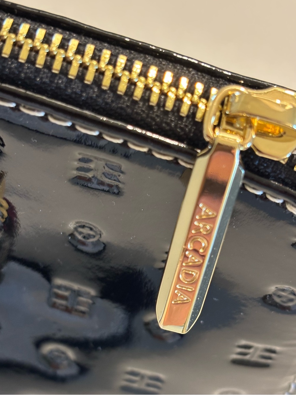 Arcadia Patent Leather Snakeskin Trim Satchel - Picture 4 of 14